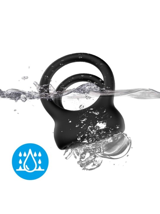 ARMONY - VIBRADOR DE ANEL DUPLO PRETO