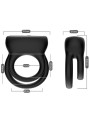 ARMONY - VIBRATEUR DOUBLE ANNEAU NOIR