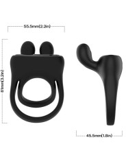 ARMONY - ANEL VIBRADOR COELHO PRETO