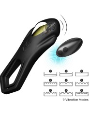 ARMONY - ROADSTER VIBRATOR DOUBLE RING REMOTE CONTROL BLACK