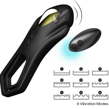 ARMONY - ROADSTER DUBBELE VIBRATIERING AFSTANDSBEDIENING ZWART