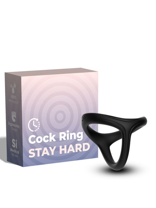 ARMONY - TRESOR ZWARTE DUBBELE SILICONEN RING