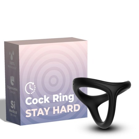 ARMONY - TRESOR ZWARTE DUBBELE SILICONEN RING