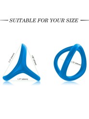 ARMONY - TRESOR ANILLO DOBLE SILICONA AZUL