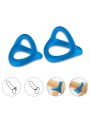 ARMONY - TRESOR ANILLO DOBLE SILICONA AZUL