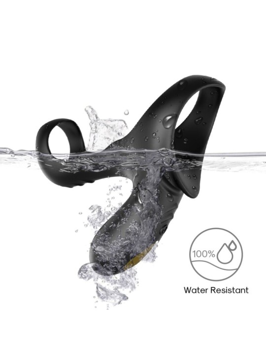 ARMONY - RANGER ANILLO DOBLE VIBRADOR PAREJA NEGRO