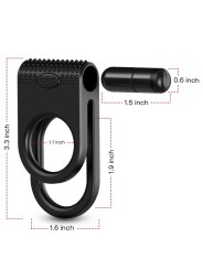 ARMONY - TWINS DOUBLE VIBRATEUR POUR COUPLES NOIR