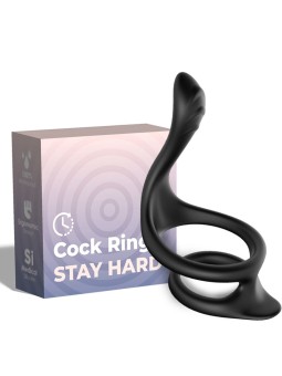 ARMONY - ANEL ANAL DUPLO TAIL PRETO