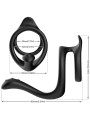 ARMONY - TAIL DOUBLE ANAL RING BLACK
