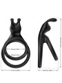 ARMONY - TENSY DOUBLE RABBIT RING BLACK