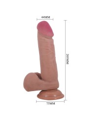 PRETTY LOVE - SÉRIE SLIDING SKIN DILDO REALÍSTICO COM VENTOSA DESLIZAN