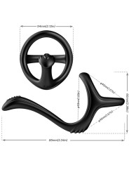 ARMONY - TREASURE DOUBLE ANAL RING BLACK
