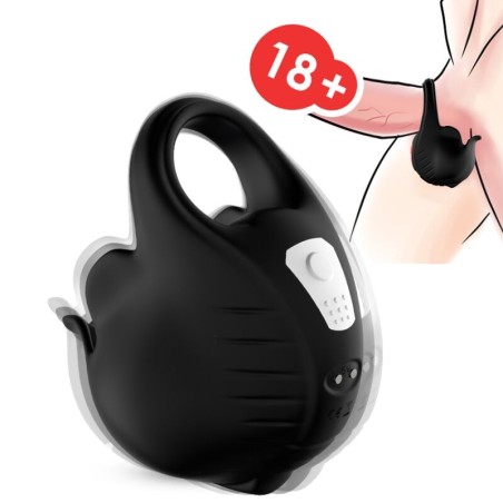 ARMONY - ZWARTE TRILLENDE CUPPING RING