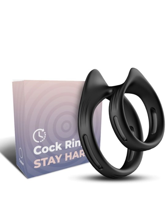 ARMONY - DUALRING DOPPELTER ELASTISCHER RING SCHWARZ