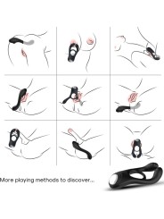 ARMONY - VEYRON ANILLO VIBRADOR DOBLE PINZA NEGRO