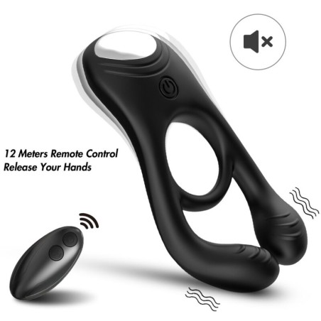 ARMONY - VEYRON DOUBLE VIBRATOR RING TOY FOR COUPLES REMOTE CONTROL BL