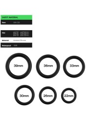 ARMONY - ANÉIS SILICONE PRETO