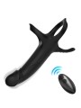 ARMONY - DILDO MIT RING & VIBRATOR FERNBEDIENUNG SCHWARZ