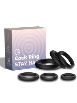 ARMONY - LOCK ANILLOS SILICONA NEGRO
