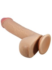 PRETTY LOVE - SLIDING SKIN SERIE REALISTISCHE DILDO MET ZUIGNAP NATUUR