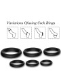 ARMONY - LOCK RINGS SILICONE BLACK