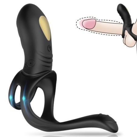 ARMONY - JOY JUMPER VIBRERENDE RING VOOR STELLEN & ZWARTE ANALE PLUG