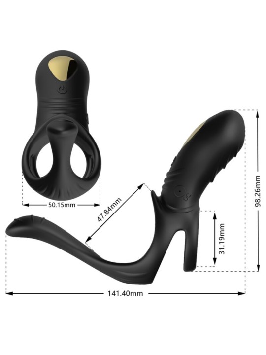ARMONY - JOY JUMPER RINGVIBRATOR FÜR PAARE & ANALPLUG SCHWARZ