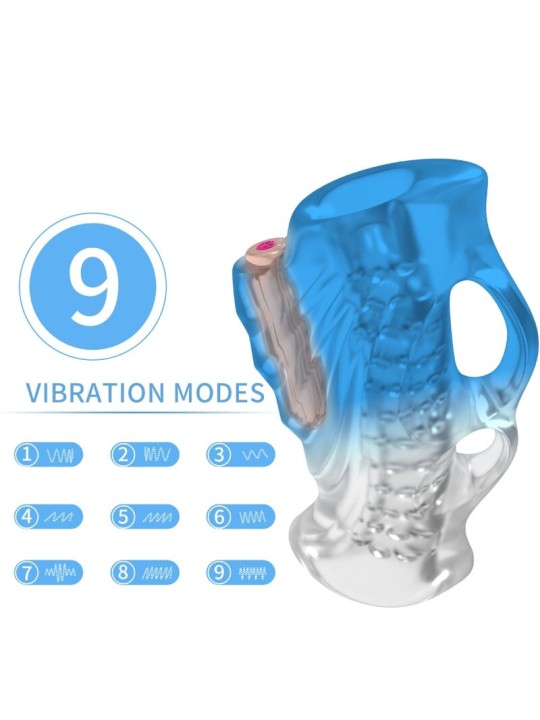 ARMONY - MASTURBATOR FINGER & VIBRATOR BLUE GRADIENT