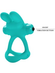 PRETTY LOVE - DANTE ANILLO VIBRADOR RABBIT VERDE