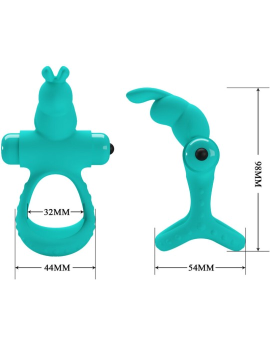 PRETTY LOVE - FIGGY GREEN RABBIT VIBRATOR RING
