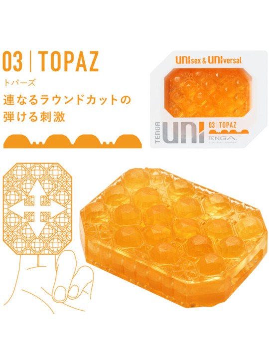 TENGA - UNI VARIETY MASTURBADOR DEDAL PACK 4 UDS