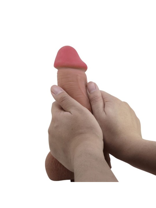 PRETTY LOVE - SÉRIE SLIDING SKIN DILDO REALÍSTICO COM VENTOSA DESLIZAN