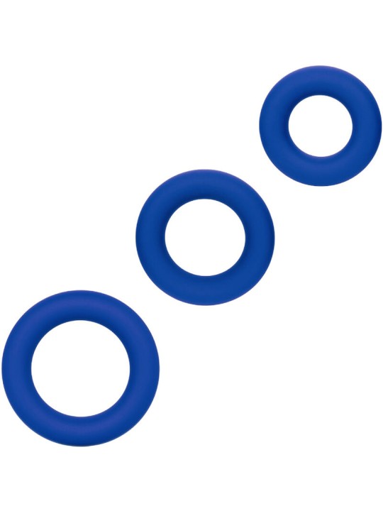 CALEXOTICS - ADMIRAL COCK RING SET BLUE