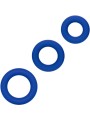 CALEXOTICS - ADMIRAL SET 3 ANILLOS PARA PENE AZUL