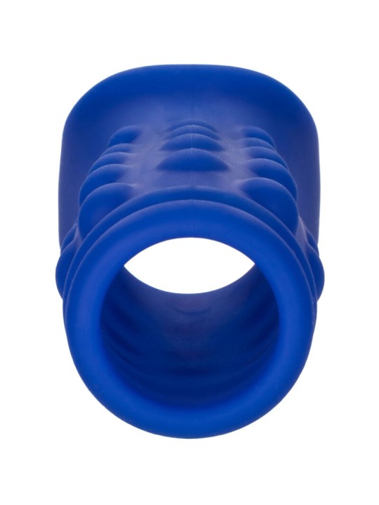 CALEXOTICS - ADMIRAL BEADED PENIS COVER LIQUID SILICONE BLUE