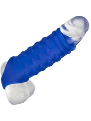 CALEXOTICS - ADMIRAL BEADED PENIS COVER LIQUID SILICONE BLUE