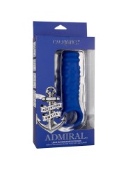 CALEXOTICS - ADMIRAL BEADED FUNDA PENE SILICONA LÍQUIDA AZUL