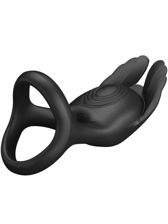 PRETTY LOVE - SILAS VIBRANT PENIS RING 7 VIBRATIONEN SCHWARZES SILIKON