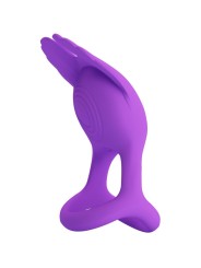 PRETTY LOVE - SILAS VIBRATIERING 7 VIBRATIES LILAC SILICONEN