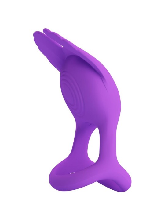 PRETTY LOVE - SILAS ANILLO VIBRADOR 7 VIBRACIONES SILICONA LILA