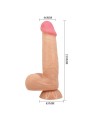 PRETTY LOVE - SÉRIE SLIDING SKIN DILDO REALÍSTICO COM VENTOSA DESLIZAN