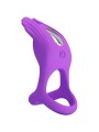PRETTY LOVE - SILAS ANNEAU PÉNIS VIBRANT 7 VIBRATIONS SILICONE VIOLET