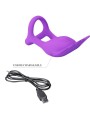 PRETTY LOVE - SILAS ANILLO VIBRADOR 7 VIBRACIONES SILICONA LILA