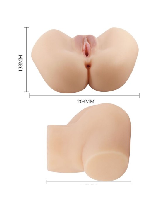 CRAZY BULL - REALISTISCHE VAGINA EN ANUS VIBRATOR HAILEY