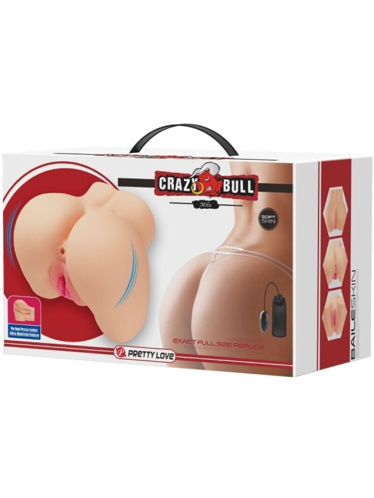 CRAZY BULL - REALISTIC VAGINA AND ANUS MILA VIBRATOR