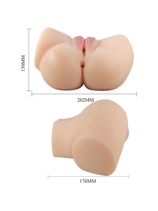 CRAZY BULL - VAGINA Y ANO REALÍSTICOS VIBRADOR EMILIA