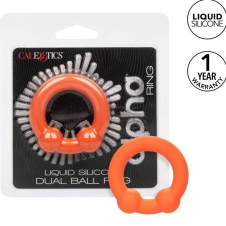 CALEXOTICS - ALPHA DOUBLE BALL RING ORANJE