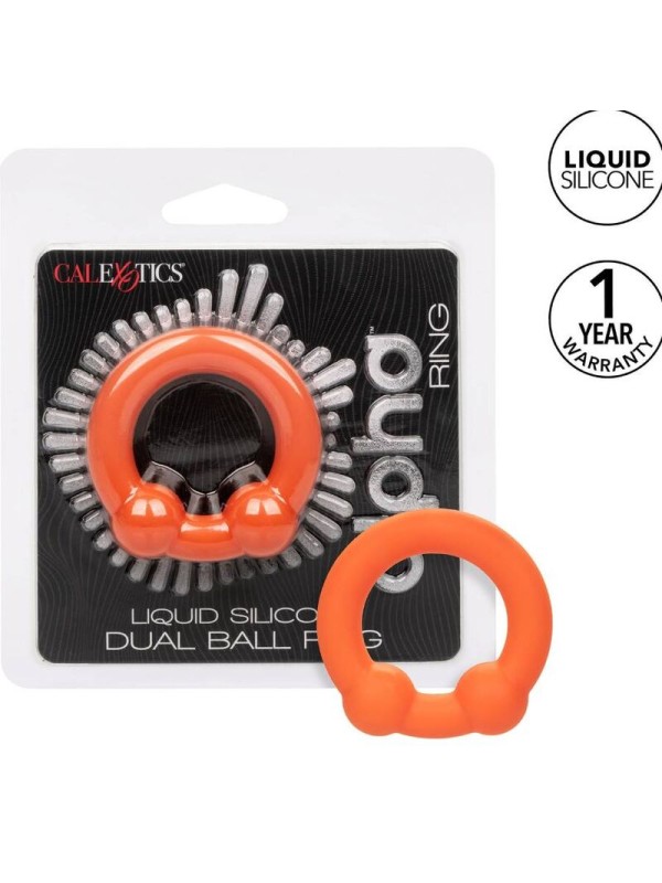 CALEXOTICS - ALPHA DOUBLE BALL RING ORANJE