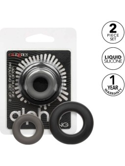 CALEXOTICS - ALPHA SET VAN 2 VERLENGDE GRIJZE RINGEN