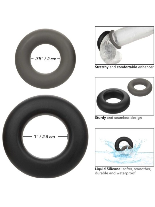 CALEXOTICS - ALPHA PROLONG LOT DE 2 BAGUE GRIS